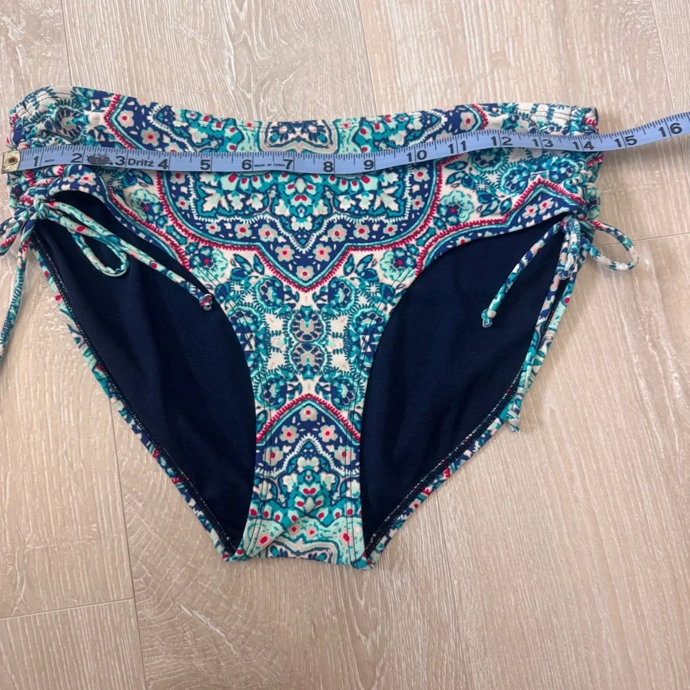 3 Piece Athleta Monaco Bra Cup Wrap Bikini, Bottoms, and Short Sleeve Rash Guard